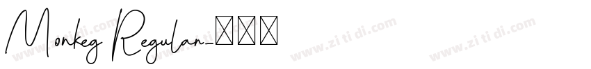 Monkeg Regular字体转换